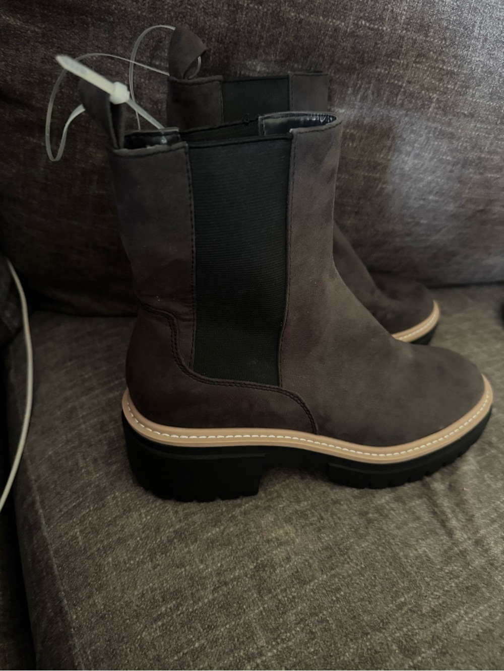 Women’s Chelsea Lug Boots - Dark Brown